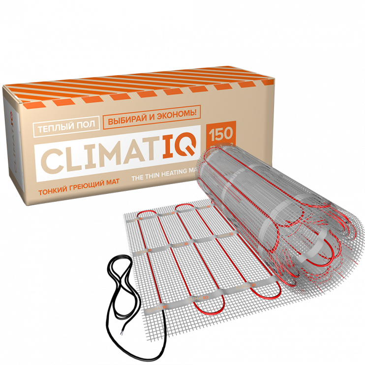 Тонкий самоклеящийся греющий мат CLIMATIQ MAT 15м²