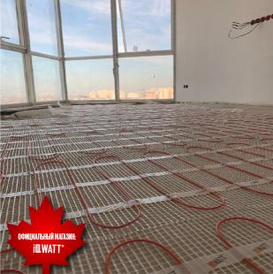 Тонкий самоклеящийся греющий мат IQ FLOOR MAT 150 Вт/м.кв - 15м²